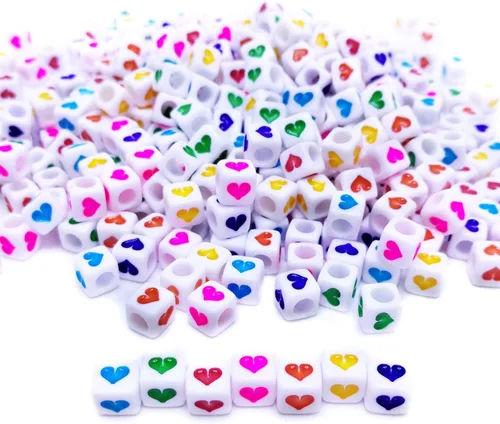 Miniatura 10 de Amaney - 500 cuentas redondas de acrílico blanco de 0.236 x 0.157 pulgadas (0.276 x 0.157 in), cuentas redondas de plástico sueltas para hacer