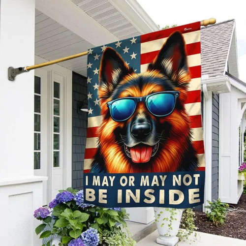 Miniatura 50 de FLAGWIX Banderas de perro patriota americano, bandera de perro labrador retriever de doble cara, decoración para el hogar, exterior, bandera