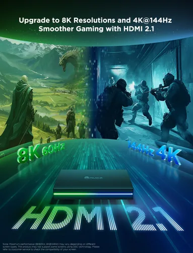 Miniatura 2 de Govee Caja de sincronización HDMI 2.1 2, Caja de sincronización AI con retroiluminación para TV, compatible con 8K@60Hz, 4K@144Hz, VRR y ALLM