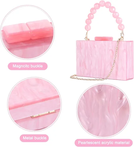 Miniatura 3 de Dazzleimart Bolso de mano de noche de acrílico