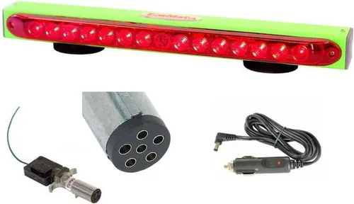 Miniatura 4 de Barra de luz de remolque inalámbrica Lime Light de 22'' con transmisor plano de 4 pines