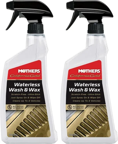 Miniatura 10 de Aerosol para lavado sin agua Mothers, solo lavar y encerar, de 24 onzas
