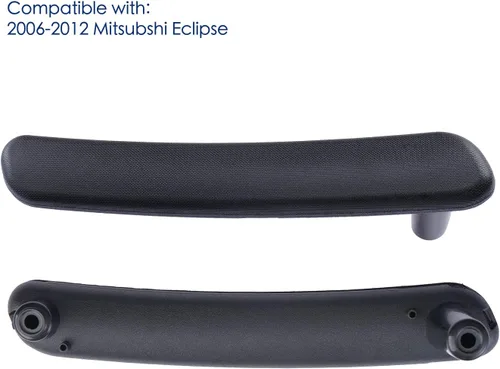 Miniatura 6 de par de manijas interiores para puerta para Mitsubishi Eclipse 2006 2007 2008 2009 2010 2011 2012, reemplaza 7221A069HA 7221A070HA, negro