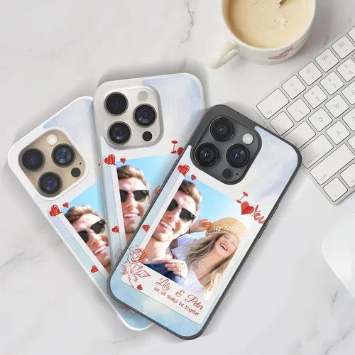 Miniatura 7 de Fundas de teléfono personalizadas Red Love You Imágenes empalmadas para iPhone 5 6 7 8 11 12 13 14 15 16 Pro Max Plus Mini X para Samsung S21 S22