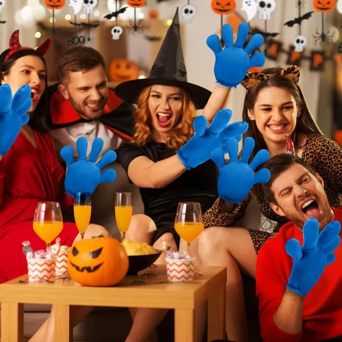 Miniatura 23 de Geyoga 2 pares de guantes grandes de disfraz de manos de dibujos animados, guantes de Halloween para fiestas, cumpleaños, juegos de rol, disfraces