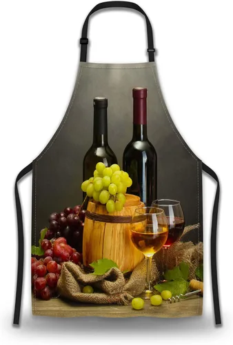 Miniatura 27 de Delantal de Ama de Casa para Mujeres Gato Colorido Abstracto Divertido Delantales para Hombres para Cocina Cocinar Restaurante BBQ Pintura