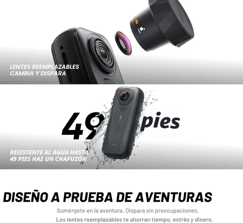 Miniatura 6 de Insta360 X4 Air - Cámara 360 de 8K ligera de 165g, efecto de palo de selfie invisible, lentes reemplazables, dispara primero y enmarca después
