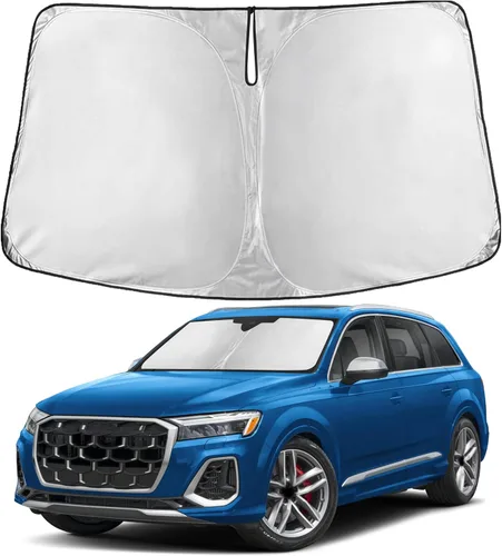Miniatura 239 de Econour Parasol para parabrisas compatible con Honda Civic 2016-2021, protector de parasol plegable para ventana, bloquea los rayos UV y mantiene tu