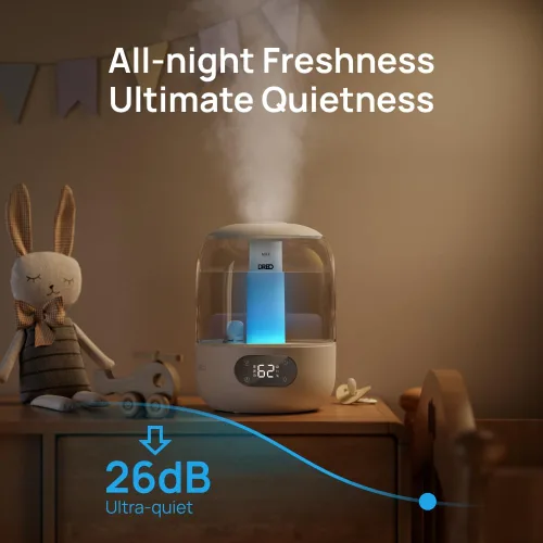 Miniatura 4 de Dreo Humidificadores para dormitorio, humidificador ultrasónico de niebla fría con 26dB silencioso e iluminación RGB, tanque de llenado superior