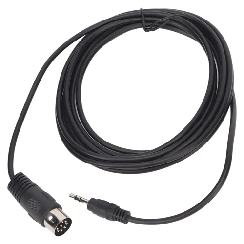 Miniatura 7 de Cable MIDI DIN de 8 pines a 0.138 in, enchufe macho DIN de 8 pines a macho de 0.138 in, transmisión estable profesional de 9.8 pies, flexible Plug