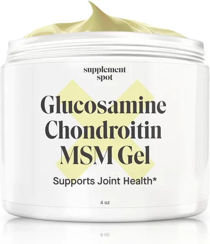 Gel MSM de glucosamina condroitina (4 onzas), con glucosamina, condroitina, MSM y bromelina para apoyar la salud de las articulaciones, para mujeres