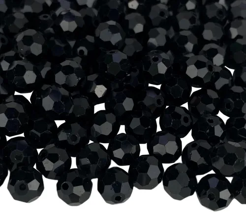 Miniatura 12 de Jmassyang 100 Piezas 8mm Cuentas de Cristal de Vidrio Facetado Redondo, Cuentas Espaciadoras para Hacer Joyas, Pulseras, Collares, Aretes, Campanas