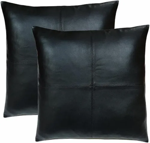 Miniatura 127 de Funda de almohada de piel de cordero – Funda de cojín decorativa para sofá – Fundas para sala de estar y dormitorio, 22 x 22 pulgadas – Paquete de 2