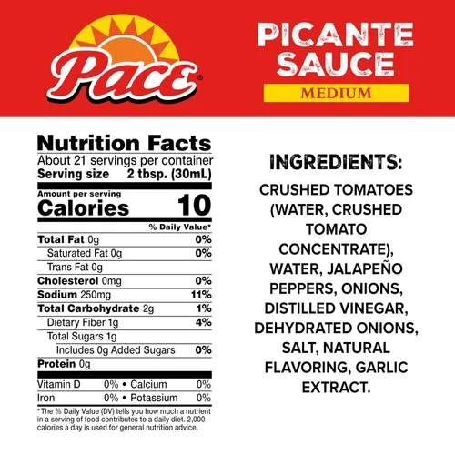 Miniatura 2 de Pace Salsa Picante Media, frasco de 24 oz