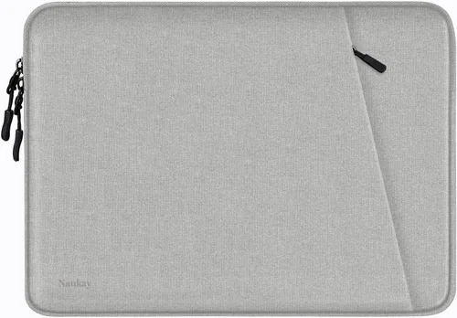 Miniatura 19 de Funda para laptop de 13.3 pulgadas, a prueba de golpes, funda protectora para computadora con bolsillo para accesorios, bolsa para laptop compatible