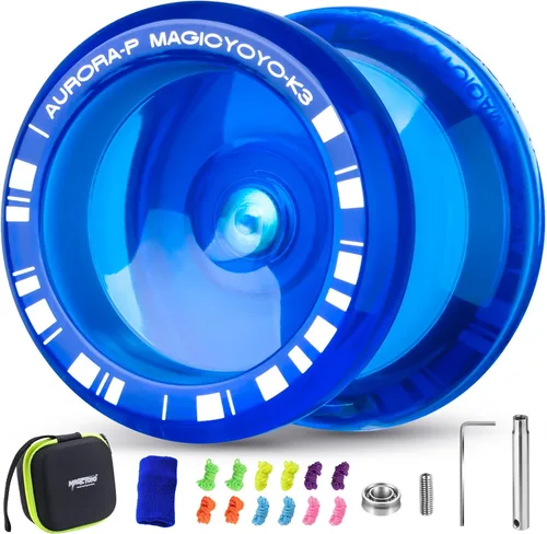 Miniatura 16 de MAGICYOYO Crystal Yoyo K3 Aurora-p, yoyó sensible para niños de 8 a 12 años, truco de giro de dedo profesional para avanzados, con rodamiento que