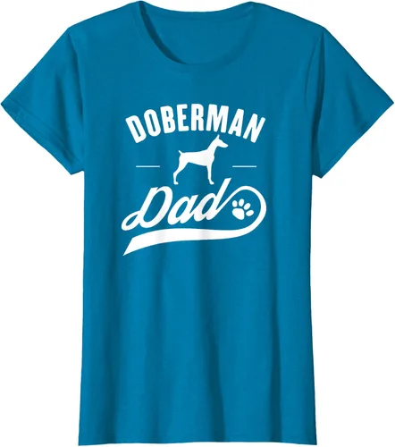 Miniatura 83 de Doberman Dad - Camiseta para amante del dueño del perro, Negro, S