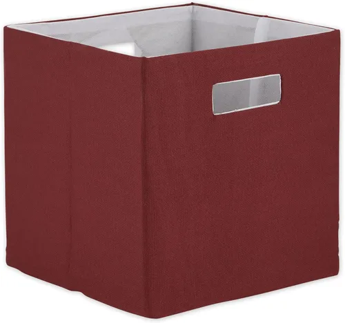 Miniatura 29 de DII Cubo de almacenamiento plegable de poliéster, sólido, ligero y duradero, cuadrado pequeño, 11x11x11 pulgadas, aguamarina