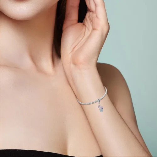 Miniatura 5 de Parmuz Dijes para pulseras de plata de ley 925 con diseño de mariposa para viajes de verano, cuentas de la suerte del océano, regalo de joyería