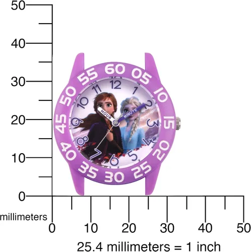 Miniatura 5 de Disney Frozen Kids' Plastic Time Teacher Analog Quartz Nylon Strap Watch