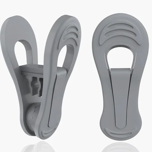 Miniatura 9 de TOFIIGREM Clips de colgador negros 30 PIEZAS, clips de perchas de plástico perfectos para perchas de terciopelo de plástico, pines para ropa