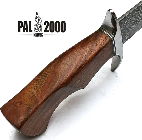 Miniatura 4 de PAL 2000 KNIVES Cuchillo Bowie hecho a mano de acero de Damasco de 19 pulgadas con funda 9291