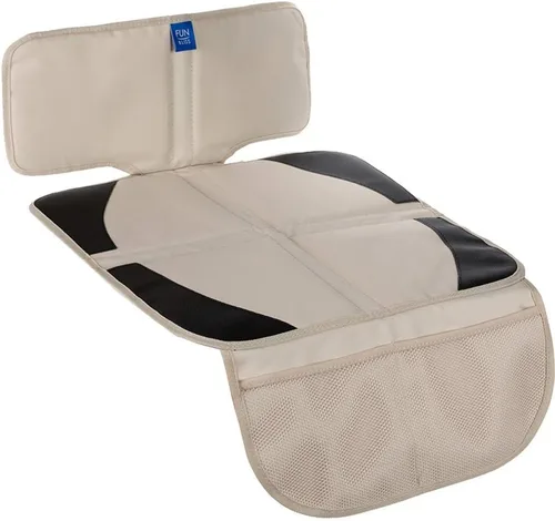Miniatura 9 de funbliss Protector de asiento de automóvil para asiento de automóvil infantil, alfombrilla de asiento para debajo del asiento de automóvil con Negro