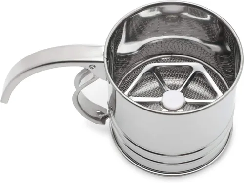 Miniatura 3 de Fox Run Tamiz de harina, acero inoxidable, 1 taza, metálico