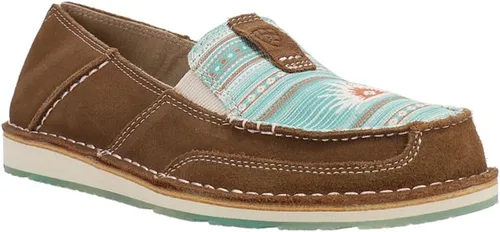 Miniatura 2 de ARIAT Women's WMS Cruiser SDEBRN Floral Emboss Boat Shoe
