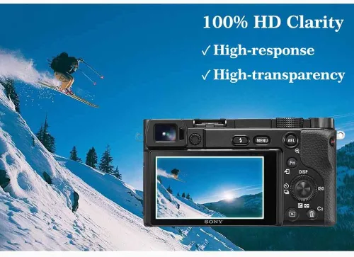 Miniatura 6 de ULBTER Protector de pantalla para Sony A6600 A6400 A6300 A6100 A6000 [3 piezas] y cubierta de zapata 9H dureza vidrio templado para Sony Alpha 6600