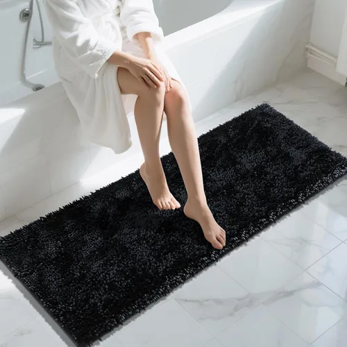 Miniatura 86 de Yimobra - Alfombra grande para baño antideslizante de 36x24 pulgadas, extra gruesa y suave, absorbente de felpilla, alfombras de baño lavables a