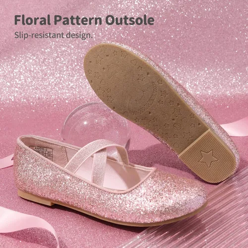 Miniatura 5 de DREAM PAIRS Zapatos de vestir de bailarina Mary Jane para niñas