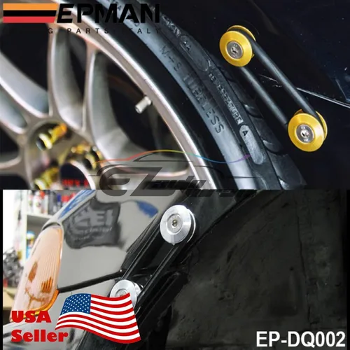 Miniatura 6 de EZAUTO WRAP Sujetadores de liberación rápida de parachoques de bronce para parachoques de coche, kit de tapas de escotilla de guardabarros