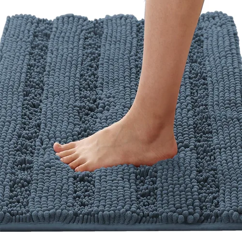 Miniatura 67 de H.VERSAILTEX - Alfombras de baño, juego de 2 piezas, alfombra de contorno para baño, juego de alfombras para inodoro, alfombra antideslizante