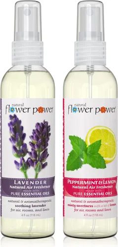 Miniatura 23 de Ambientador en aerosol Natural Flower Power - Eliminador de olores con aceites esenciales - Para el hogar, el auto y la tela - Sin crueldad y vegano