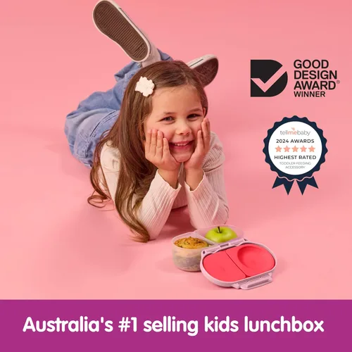 Miniatura 6 de b.box Caja de aperitivos – Mini caja Bento a prueba de fugas para niños y niños pequeños, recipientes de aperitivos de 2 compartimentos para niños