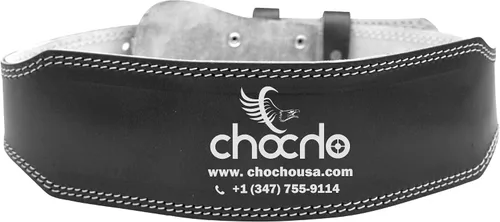 ChoCho Track Cinturón de levantamiento de pesas ajustable de cuero genuino 4 gimnasio fitness culturismo levantamiento de pesas propulsores de