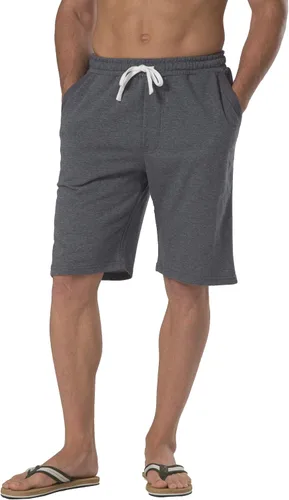 Miniatura 5 de Pantalones cortos casuales de punto de algodón con cordón elástico para hombre
