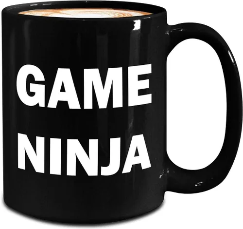 Miniatura 2 de Game Ninja Mug - Large 15oz Black Coffee Tea Cup - Funny Gifts Idea for Game Developer Designer Video Gaming Design Dev Team Development Cute Gag