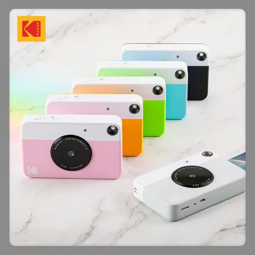 Miniatura 7 de Kodak Printomatic - Paquete de inicio de cámara de impresión instantánea a todo color + estuche de transporte + papel fotográfico Zink de 20 Negro