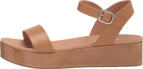 Miniatura 8 de Tienda Essentials Sandalias planas de dos bandas para mujer