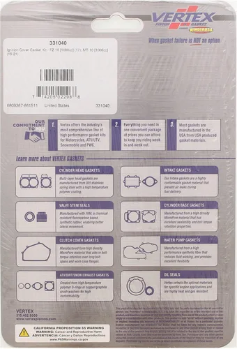 Miniatura 3 de Red Hawk FIL-1101 Kit de ajuste compatible con/reemplazo para Club Car DS, 4 ciclos, gas, 1992 y más recientes con filtro de aceite 101611003, 2142