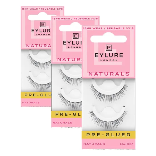 Miniatura 9 de Pestañas postizas Eylure con pegamento incluido, Wispy Light No. 117 Wispy No.117