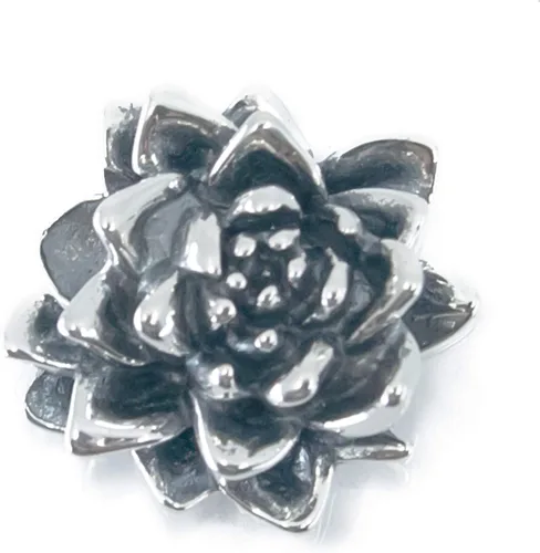 Miniatura 2 de Flor de loto de plata esterlina, flor de loto de plata de ley S925, colgante de flor de loto tropical hawaiano, budismo espiritual para yoga, lirios