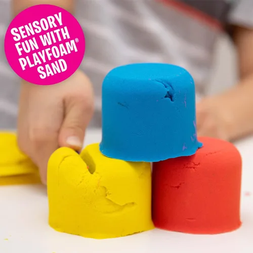 Miniatura 3 de Educational Insights Playfoam Sand - Paquete de 8 juguetes sensoriales preescolares para niños de 3 a 5 años, kit de arena de juego no tóxico