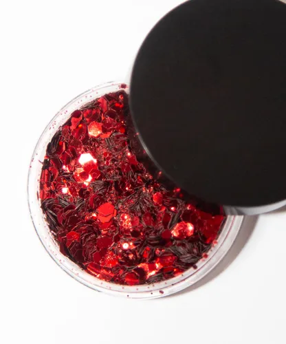 Miniatura 6 de KARIZMA Beauty - Purpurina gruesa biodegradable de rubí rojo con purpurina ecológica, 0.28 oz Sirena