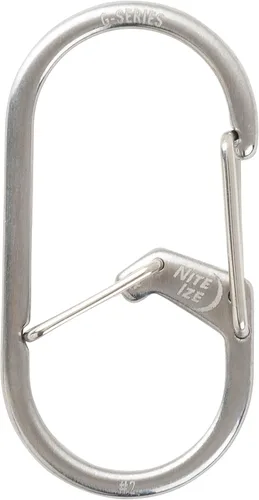 Miniatura 2 de Nite IZE GS2-11-R6 - Mosquetón de doble cámara de la serie G, acero inoxidable