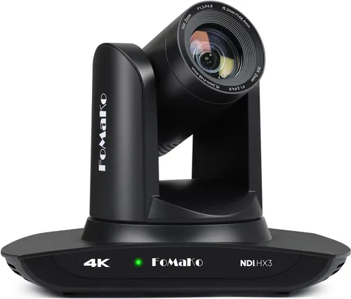 Miniatura 13 de FoMaKo Cámara PTZ HDMI K20UH 4K con seguimiento automático AI (Gen 3), certificado NDI HX3, zoom óptico 20X, USB 3.0/LAN, cámara PTZ 4K para Negro