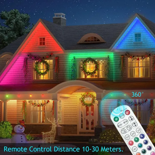 Miniatura 5 de Luz de Arandela de Pared Exterior de 72W, Barra de Luz de Arandela de Pared LED RGB Dimmable de 5000K de 48 Pulgadas, Luz de Etapa LED Impermeable