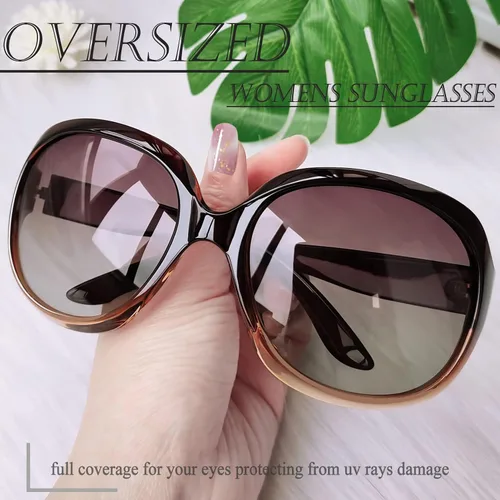 Miniatura 3 de Joopin - Gafas de sol polarizadas grandes y modernas para mujer, lentes de sol de conducción, UV protectoras, grandes